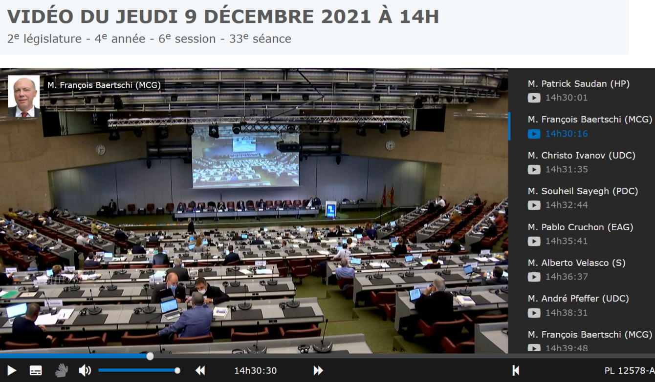 Foto Saal Grand Conseil Genévois