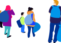 Grafik von Schutzsuchenden