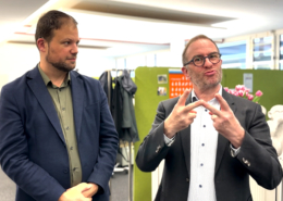 Videobild mit Stéphane Beyeler und Ruedi Graf