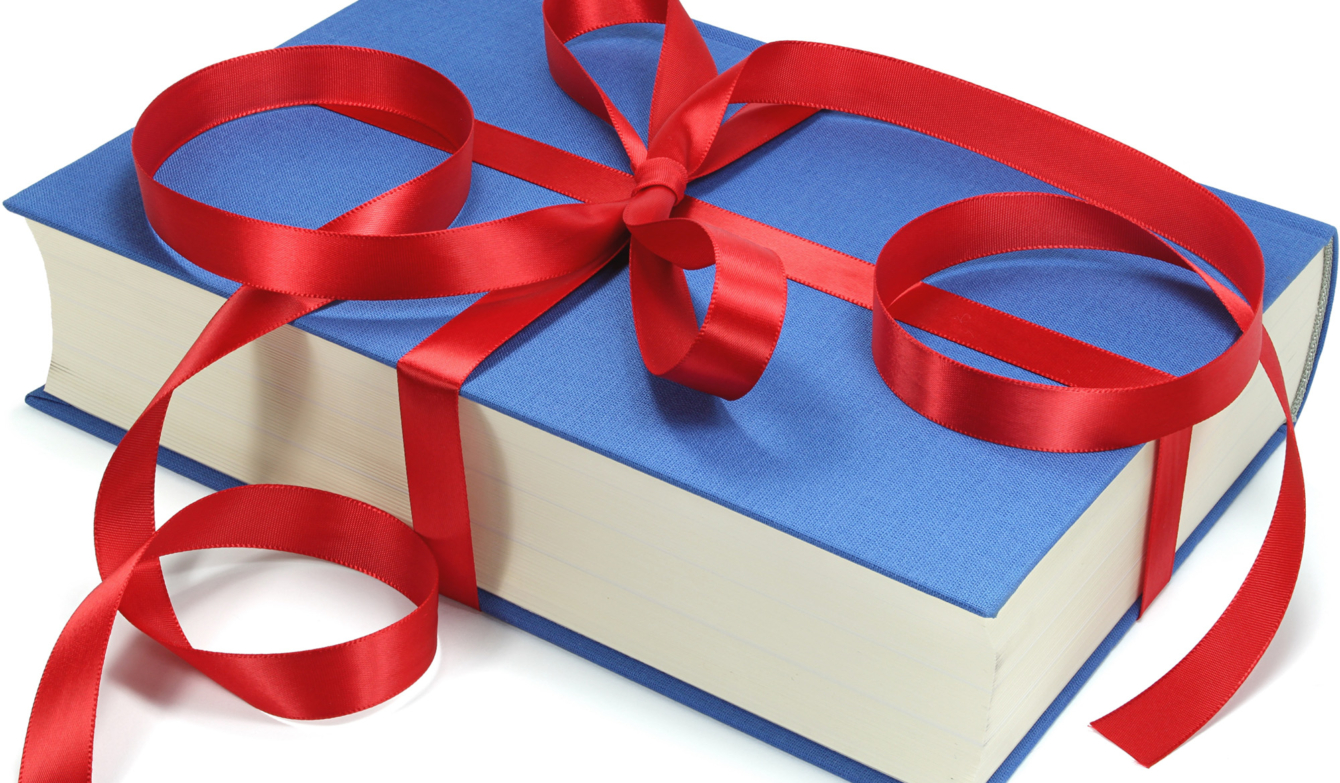 Illustration Buch als Geschenk